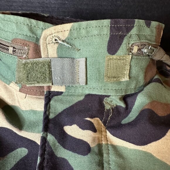 Vintage Military Coat, Cold Weather, Field Woodland Camouflage Pattern Sz L Reg - Picture 14 of 16